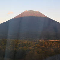 部屋からの羊蹄山
