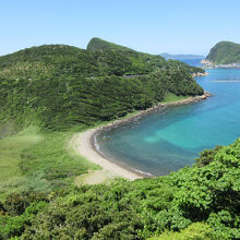 柏島を目の前にしたキャンプ場