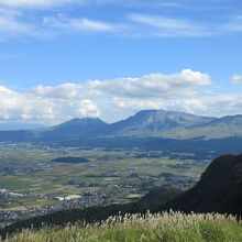 阿蘇五岳が見えました