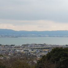 東照宮から琵琶湖の景観