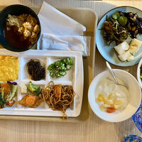 朝食ブッフェの一部