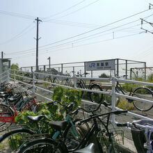 併設の自転車置き場