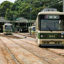 江波車庫の景色