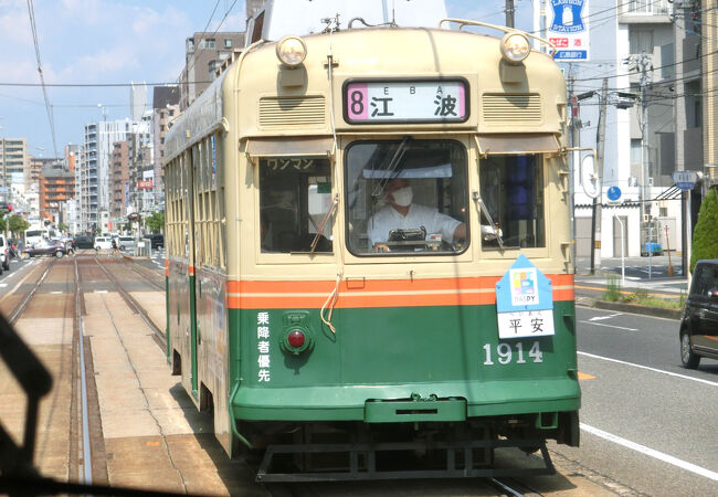 旧式電車が現役運行する　～　広島電鉄（路面電車）