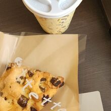 この日の軽食はスコーンでした