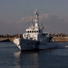 銚子漁港の巡視船つくば