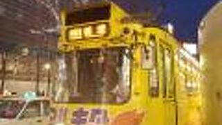 札幌市街を循環する路面電車