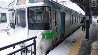 小樽駅へ向かいながら「えきねっと」で快速エアポートのＵシートを予約