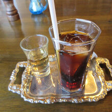 ランチのドリンク（アイスコーヒー）