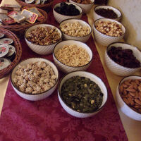 朝食レストランにて