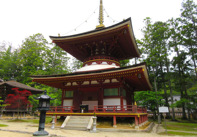 初めて実物を見た時は、朱色なので「根本大塔」と勘違いしてしまいました