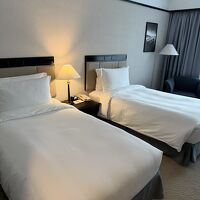 ベッドはかため