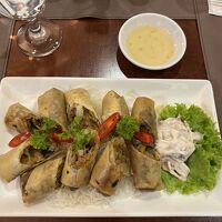 ホテルレストランの春巻き