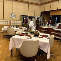 夕食会場