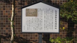 加賀藩御算用場跡地
