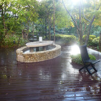 手湯がある中庭