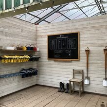 農業体験の小屋