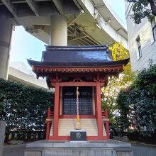 祠と賽銭箱だけ