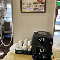 ウェルカムドリンクはコーヒーのみ。