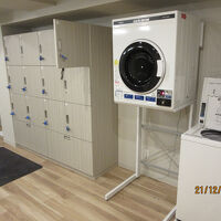 浴室にはランドリーとセーフティロッカー配備。