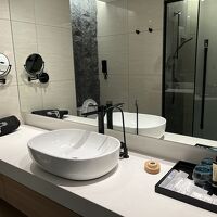 固形石鹸あり。持ち帰り用袋付き。