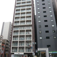 浅草田原町の変なホテルの全景です。(右側の建物です。)