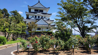 模擬天守で最上階は展望台になっています