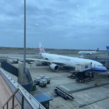 往復とも機材はA330であった。