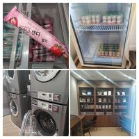 B2Fに大浴場やランドリー､サービス品あり。