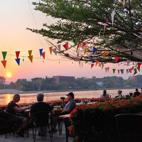 レストランからサンセットの眺め