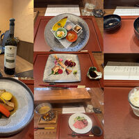 白老牛メインの夕食のコース料理。味付け絶妙で最高でした！