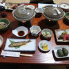 湯の峰温泉の小さな民宿　ご飯が美味しかった。