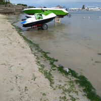 ホテル前のビーチ