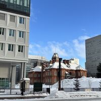 道路を挟んですぐのところに旧北海道庁が見えました。