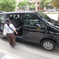 チェックアウト後は送迎車で高鐵・桃園駅まで送ってもらった