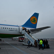 ウズベキスタン航空の機体