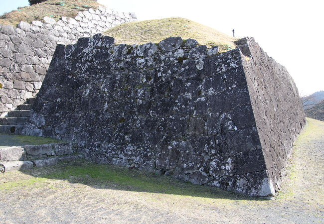 肥後と薩摩の国境に築城の名手加藤清正が築いた重厚な石垣が残る城跡です。