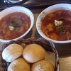 美味しいボルシチと雪景色