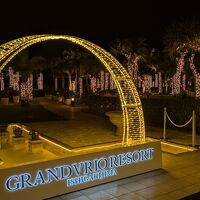 ライトアップされたガーデン