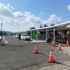 赤穂線邑久駅は駅前整備工事中です。