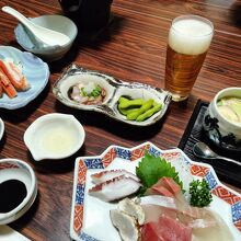 次々と出来立て料理を出してくれた