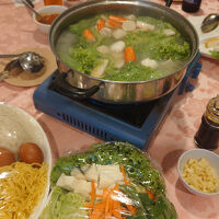 夕食のスチームボート