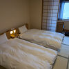 温泉街の最高地点にある大型ホテル。部屋は広くて食事もいい！