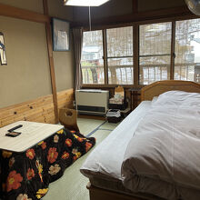 ベッドは珍しいと思います