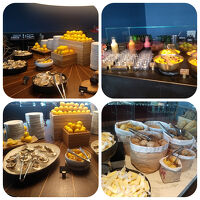 １日目朝食　牡蛎がありました