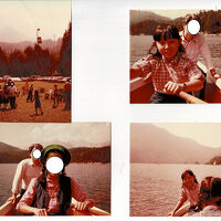 アイプ湖でボート遊びをした。