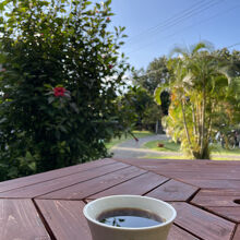ウッドデッキが快適（蚊よけしてね）
