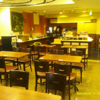 1Ｆにあるラウンジの様子。10時までは朝食会場。