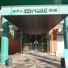 パステルカラーの玄関