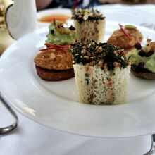 〈フィンガーフードサンドイッチの詰合せ〉です。